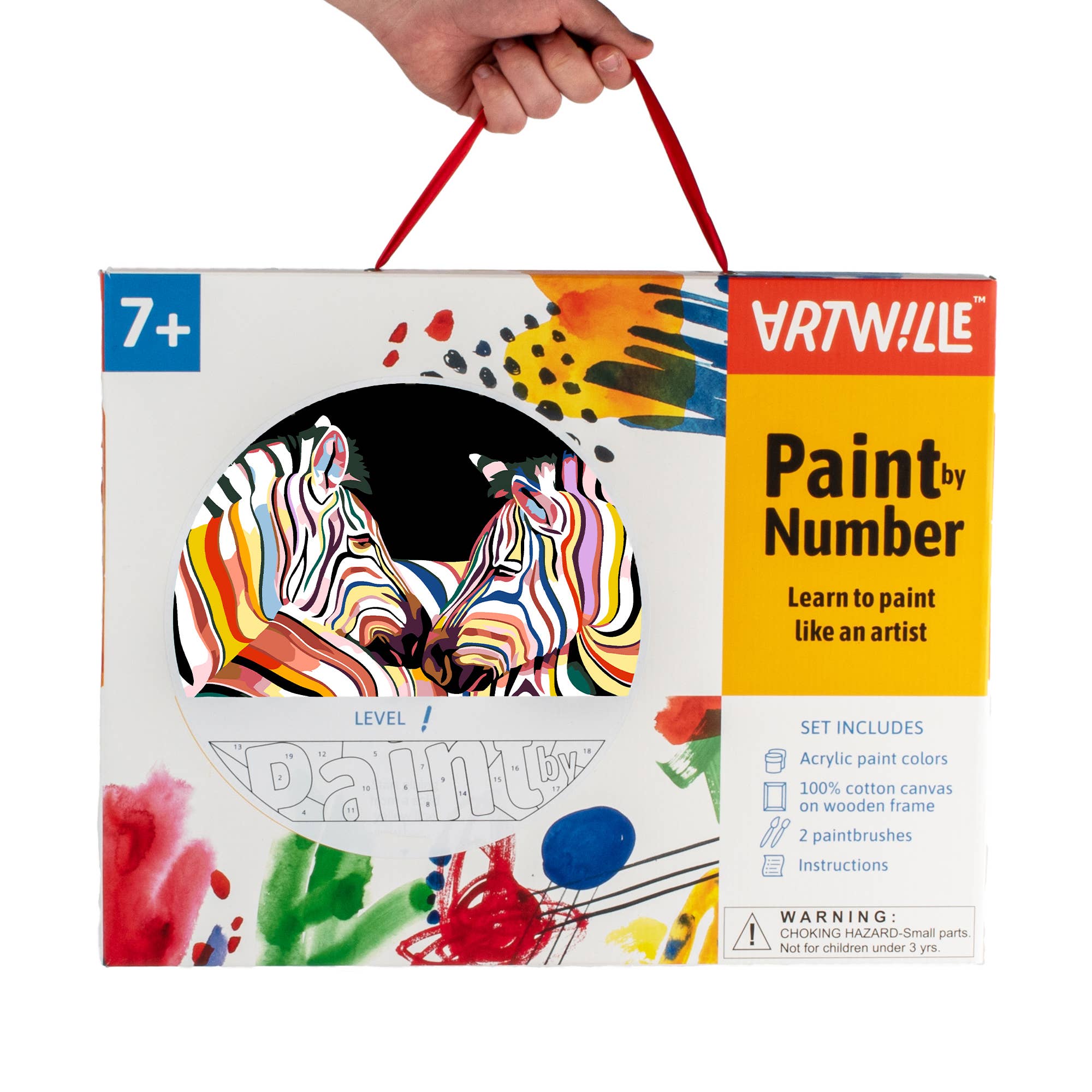 Fainotoys – wholesale DIY-pysselkit – Artwille DIY Paint av siffror - Zebror, nivå 11