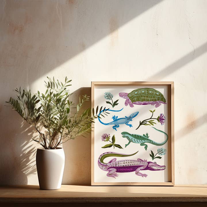 Tara Reed - Wholesale Art Print - "Reptiles" - 8" x 10" Giclée Art Print1