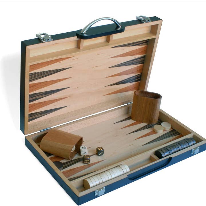 Wood Expressions - Wholesale Board Game - WE Games Black Zebra Wood Backgammon Set -15 in.0