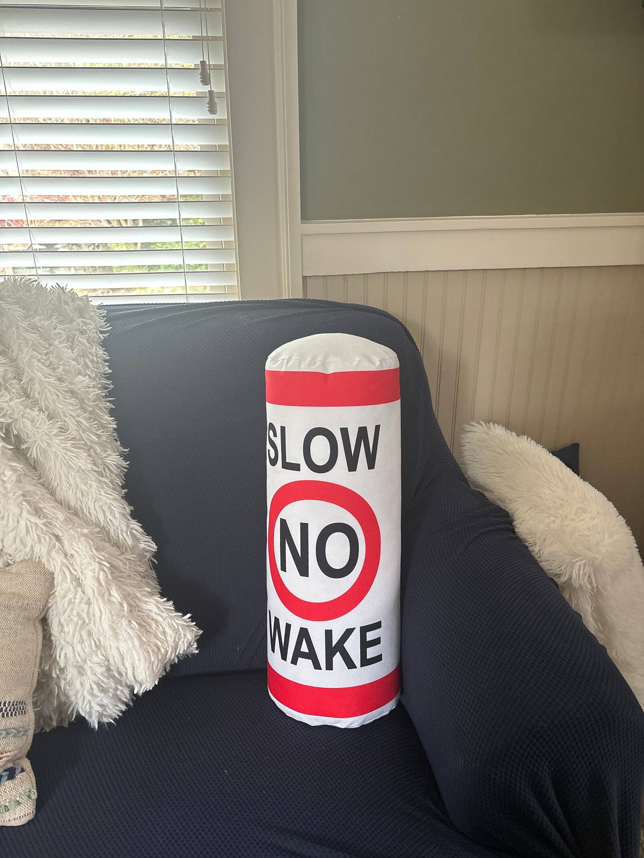 HushTubby - Wholesale Throw/Decorative Pillow - Slow No Wake  buoy Lake Tubular Pillow7