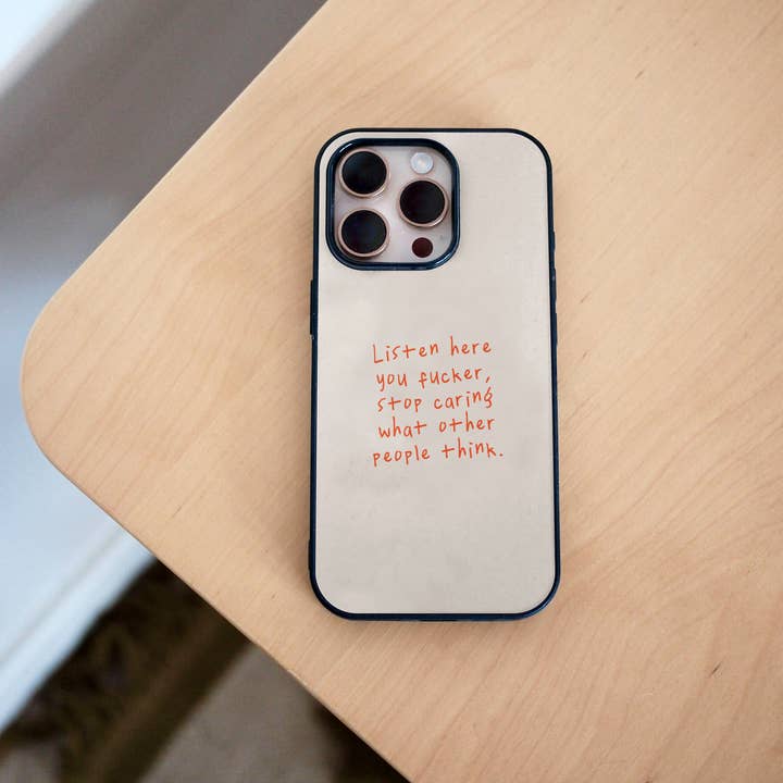 Wisdom and Wonder Designs – wholesale Phone case – Women’s – Listen Here You Fucker | Phone Case2