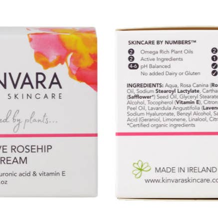 Kinvara Natural Skincare - Wholesale Facial Moisturizer - Active Rosehip Day Cream 60ml7