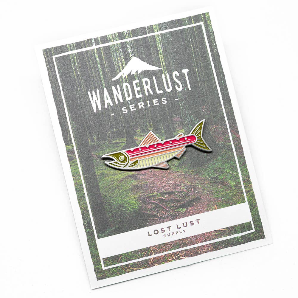 Lost Lust Supply - Wholesale Lapel Pin/Button - Sockeye Salmon Pin2