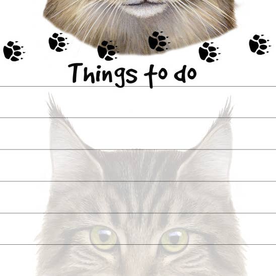 E&S Pets - Wholesale Notepad - Maine Coon cat Magnetic List Pad