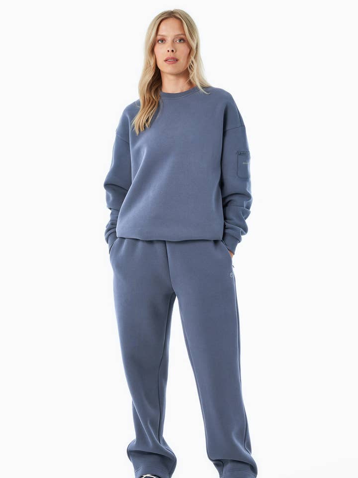 POLLEN | Pantalones de chándal unisex de viaje esenciales de algodón orgánico y poliéster reciclado para venta al por mayor de ORGANICATION