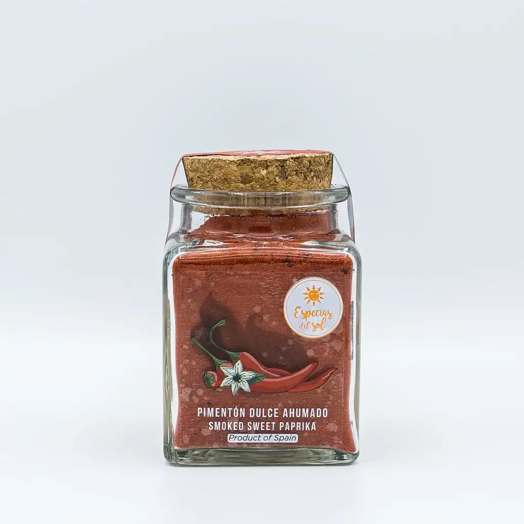 Especias del Sol - Wholesale Dried Spice - SMOKED SWEET PAPRIKA [TC] Glass Jar / 100g0