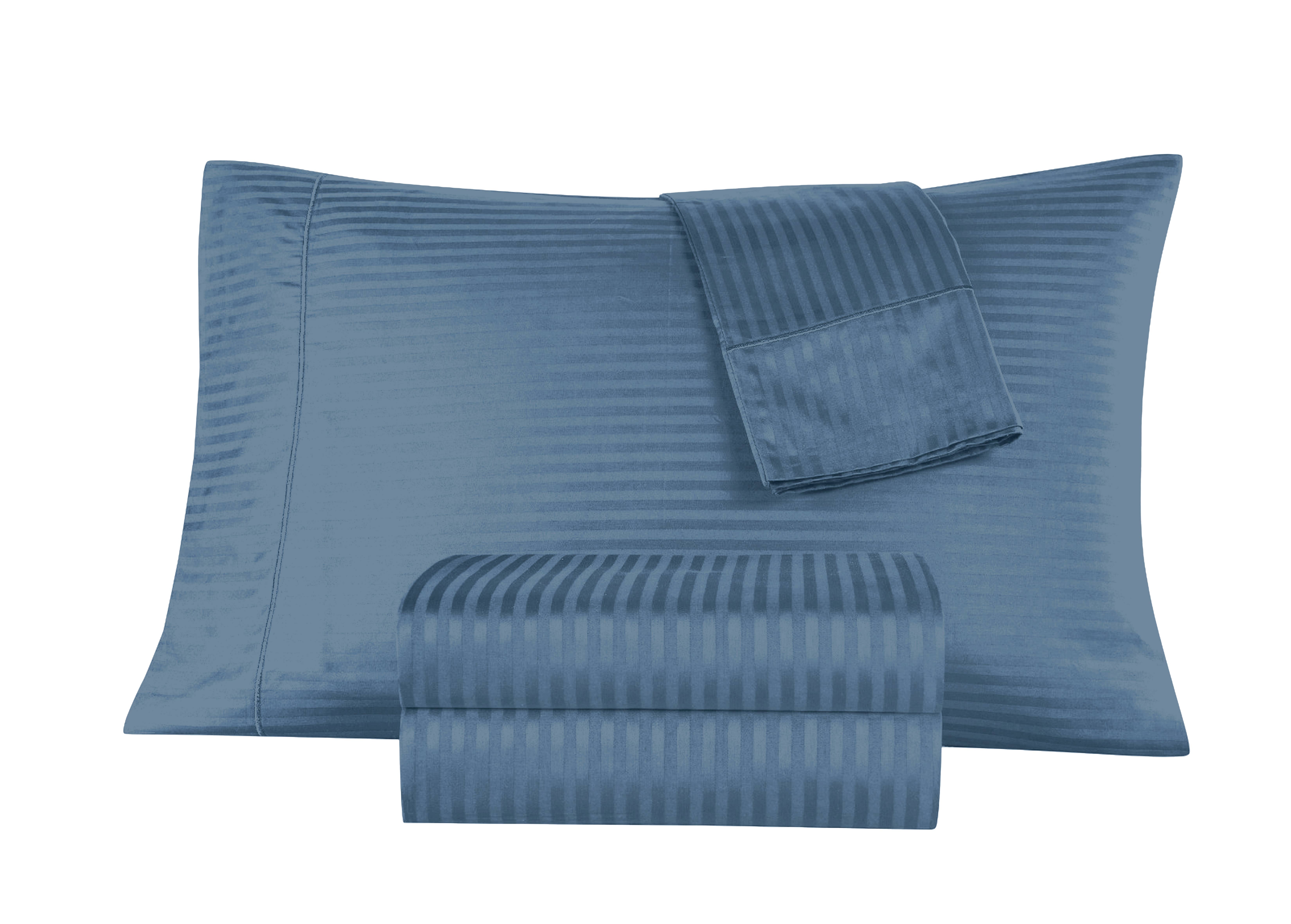 Bed Bath Fashions - Wholesale Sheet Set - Kathy Ireland 500 Thread Count Damask Stripe Sheet Set8