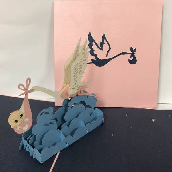 Bébé Cigogne pour la vente par Poppin Cards and Gifts