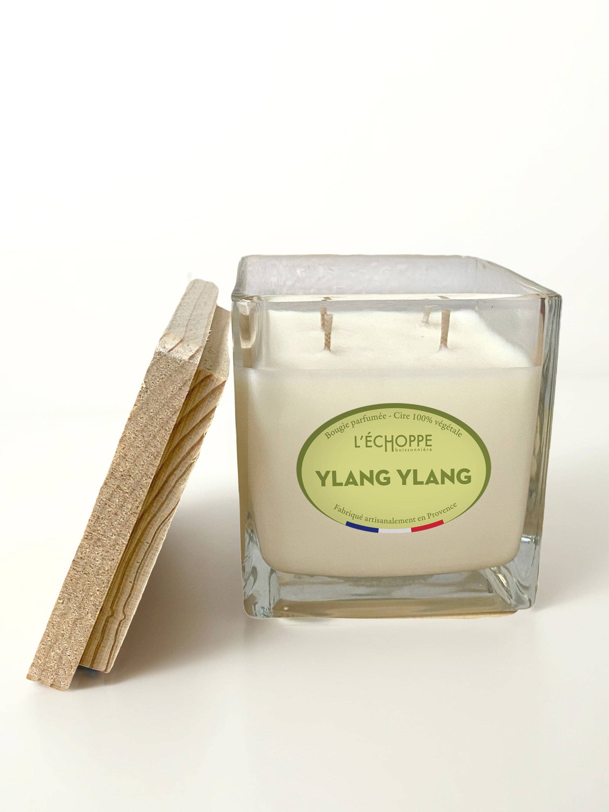 L'Échoppe Buissonnière – Großhandel Kerze im Glas / gefüllte Kerze – Ylang Ylang - Duftkerze 400g2