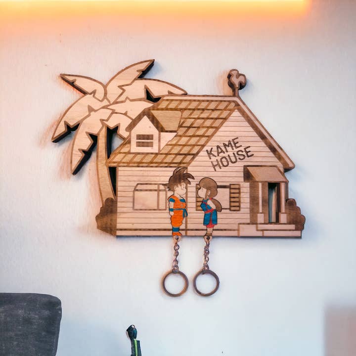 Studio Rima - Wholesale Wall Accent - Dragon Ball Kame House Keychain Wall Mounted Key Holder