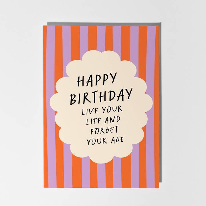 Vivi la tua vita e dimentica la tua età Buon Compleanno per la vendita all'ingrosso da parte di PulpKo