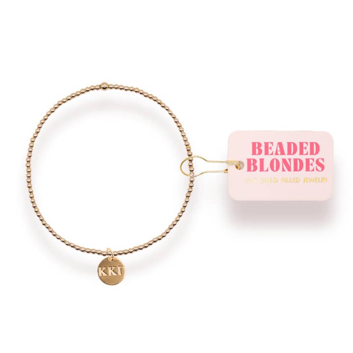 Pulseira de Charme Kappa Kappa Gamma por atacado de Beaded Blondes