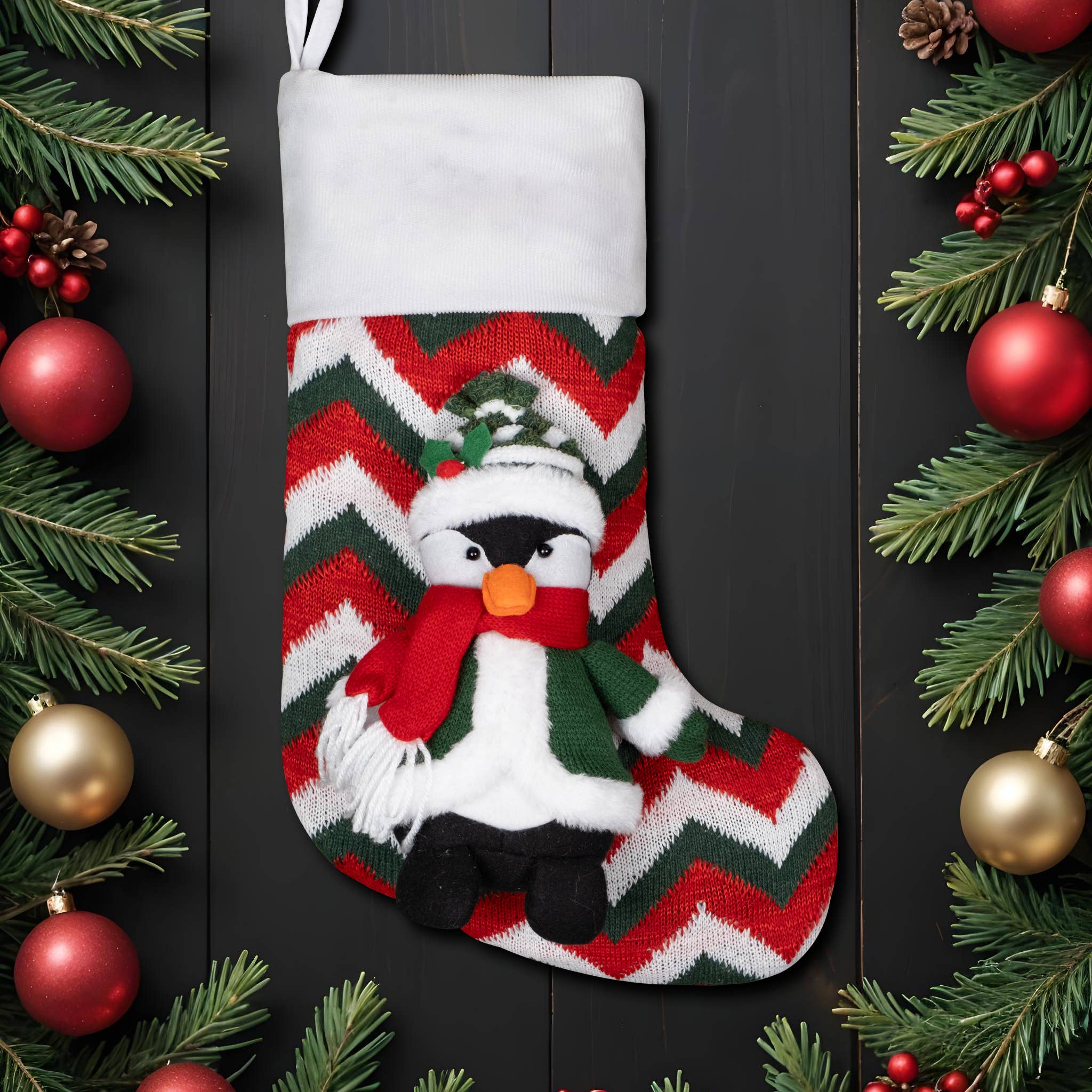 GEXWORLDWIDE - Vente Collants festifs - Grands bas de Noël pour poupées 3D3