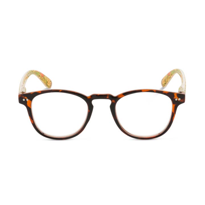 William Morris Quadratische Gläser - Schildkröte/Goldene Lilie für den Großhandel von Retropeepers Ltd