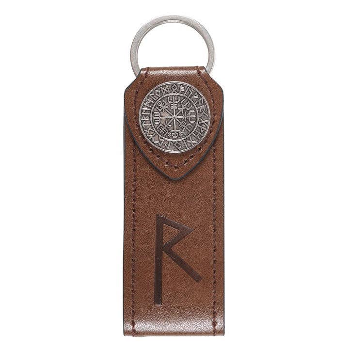 Something Different Wholesale - Wholesale Keychain - Men's - Journey Viking Rune Faux Leather Keyring1