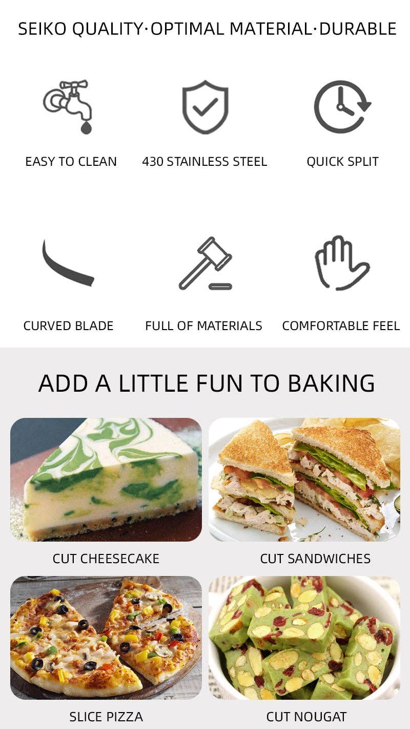 VIGOR - Vente Roulettes à pizza - Couteau trancheur en acier inoxydable pour pizza.10