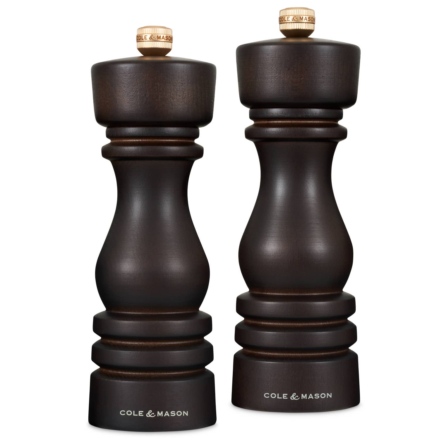 DKHB [Zyliss, Cole & Mason, Swissmar, AdHoc, Ken Hom] - Wholesale Salt & Pepper Shaker Set - Cole & Mason London Chocolate Wood Salt & Pepper Mills Set0