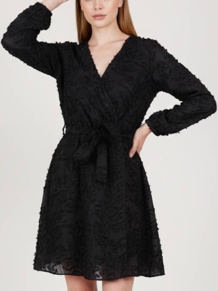 16292 black short dresses for wholesale by Lilie Rose