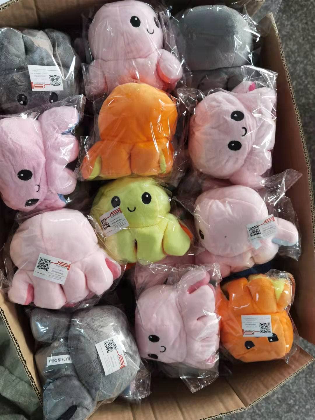 JSBlueRidge Toys - Vendita all'ingrosso Peluche - Bambini e neonati - Giocattolo morbido polpo acquatico per bambini, ideale come regalo pasquale4