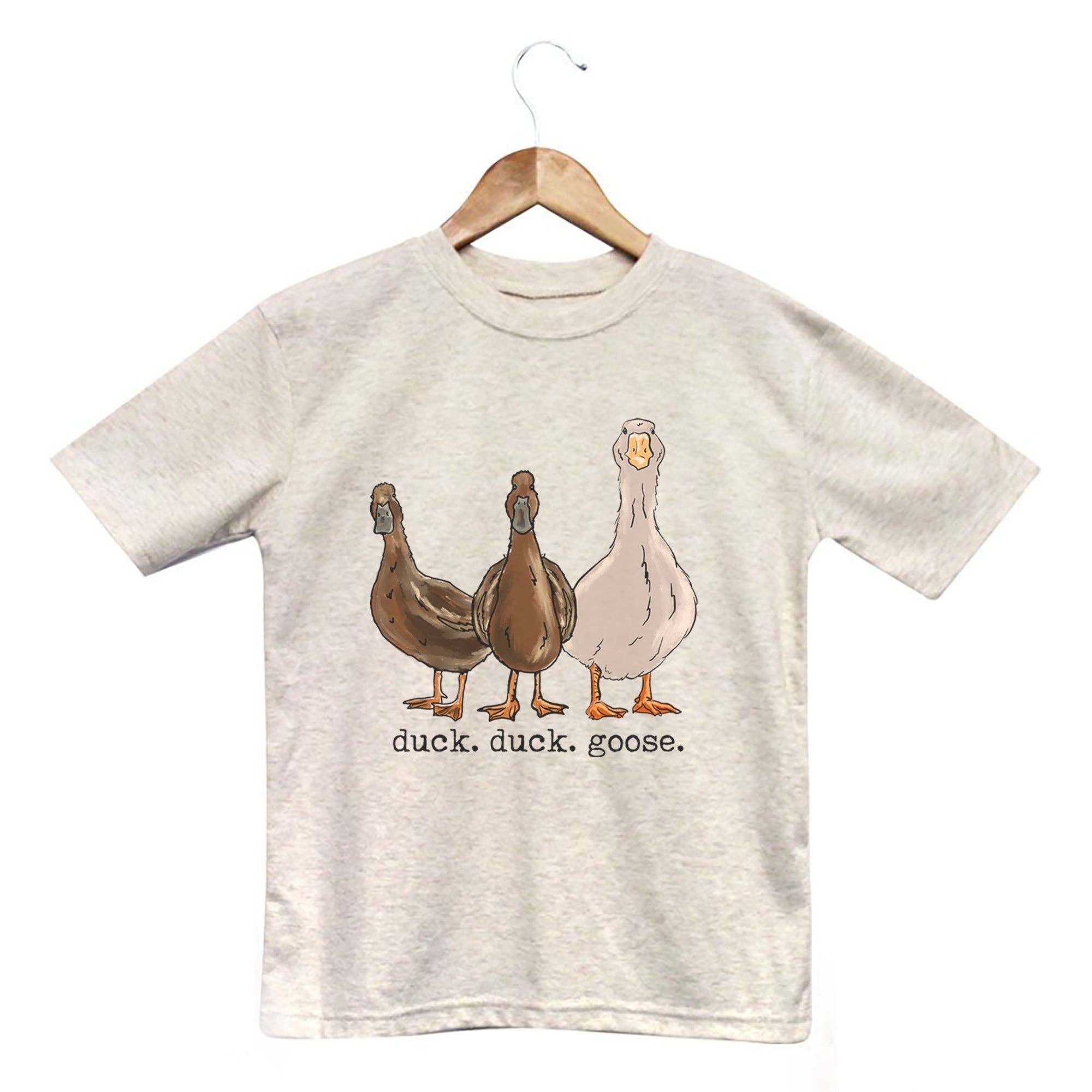 Barefoot Baby - Venta al por mayor Camiseta serigrafiada - Niños - Ropa de Verano para Niños "Duck Duck Goose" de Chico de Campo Occidental0