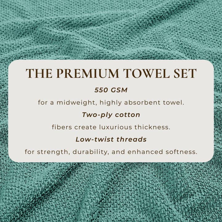 BH Collective - Wholesale Towel Set - Cotton Textured Bath Towel Set - Acacia Collection131