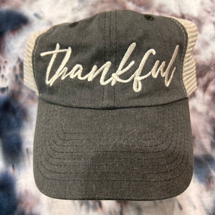 Casquette Thankful | Automne | Thanksgiving | Chapeaux de Noël pour la vente par Vibes Hat Company