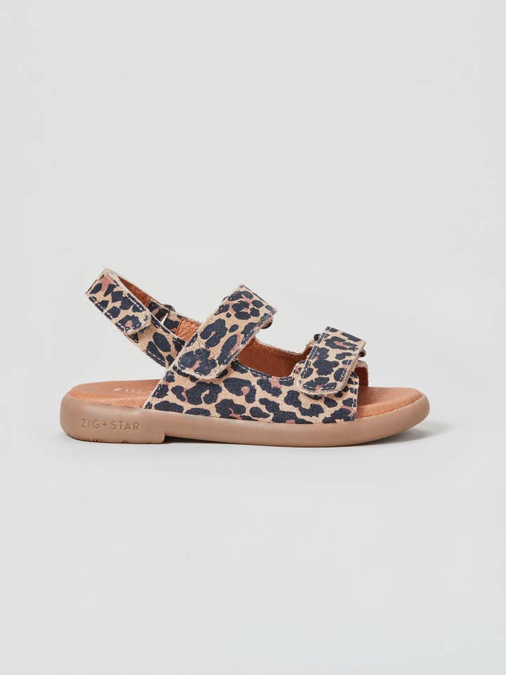 Solar Infant Strap Sandal Natural Animal for wholesale by ZIG+STAR