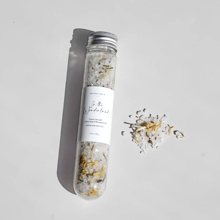 Natural Amor LLC - Wholesale Bath Salts - Natural Bath Salt in Tube 3.5oz with Natural Ingredients