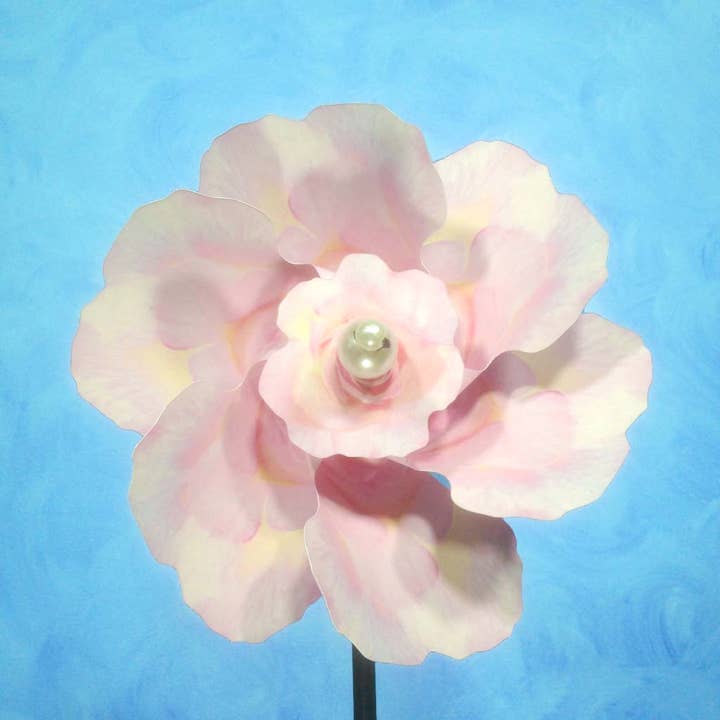 Ventilatore per mulino a vento con girandola rosa chiaro per la vendita all'ingrosso da parte di Paper Arboretum