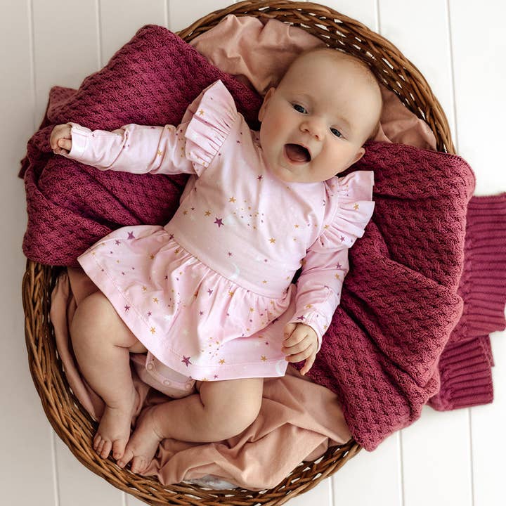 Snuggle Hunny - Wholesale Dress – Baby - Twinkle Long Sleeve Organic Dress7