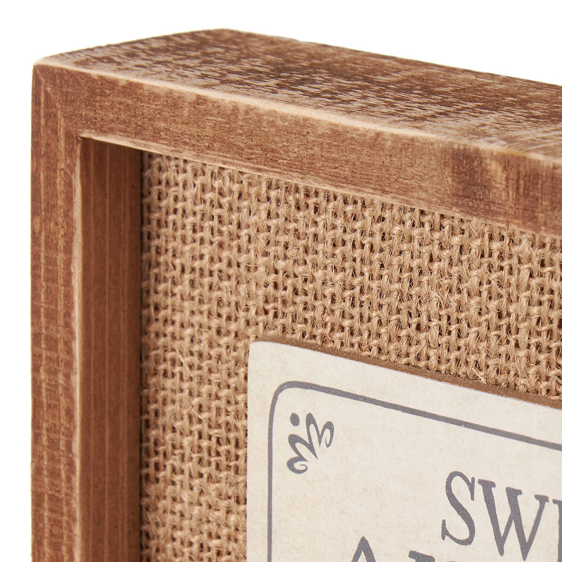 Primitives by Kathy - Wholesale Desk/Tabletop Sign - Sweet Alyssum Inset Box Sign3