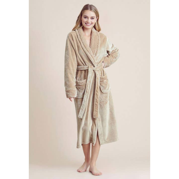 Women Plush Shawl Collar Robe Taupe and other Purchase Wholesale robe grossesse. Free Returns & Net 60 Terms on Faire trending on Faire.