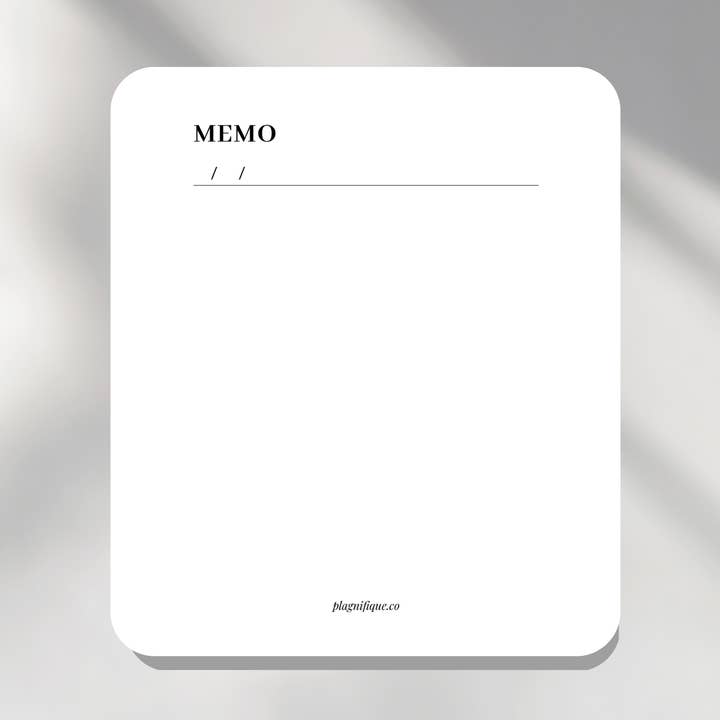 Memo | Routinekaart - 8,5x10cm voor wholesale door Plagnifique