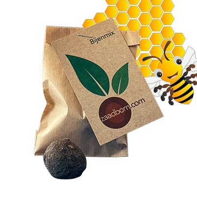 Zaadbom - Wholesale Plant Seeds - 1 Seed Bomb In A Bee Mix Bag0
