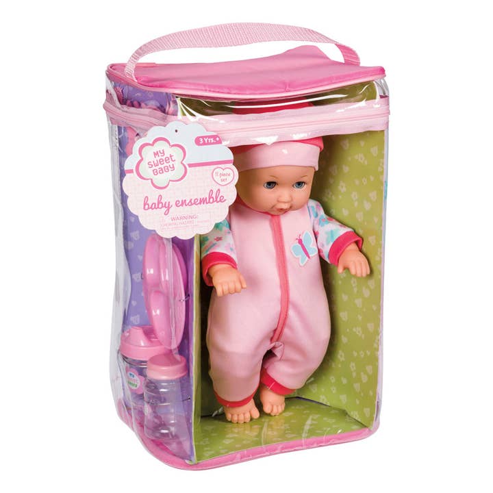 Toysmith - Wholesale Doll Accessory Kit - Kids - My Sweet Baby Deluxe Baby Ensemble 12-Piece Doll Playset1