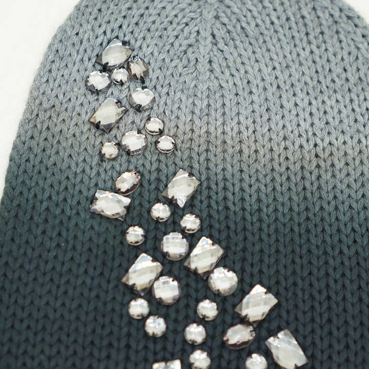 Olive & Pique – Gorro - Mulher por atacado – Gorro Slouchy Lã Sedosa Bejewelled Glitz Gem