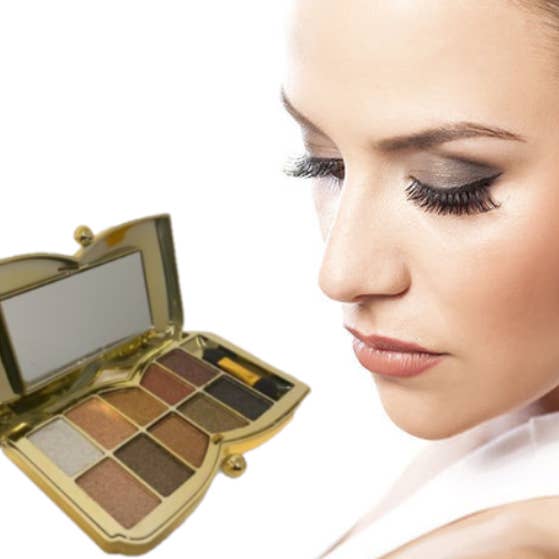 My Wholesale Warehouse - Wholesale Eyeshadow Palette - 10 Colour Eyeshadow Butterfly Palette - Naked Glitter Shades1