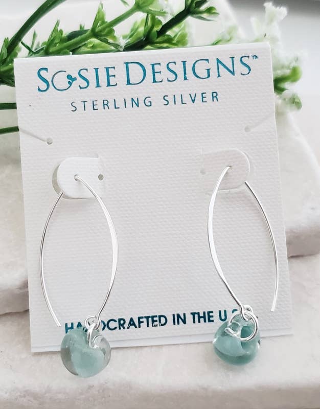 Sosie Designs - Wholesale Dangle Earrings - Silver Marquis Earrings in Sky Blue4