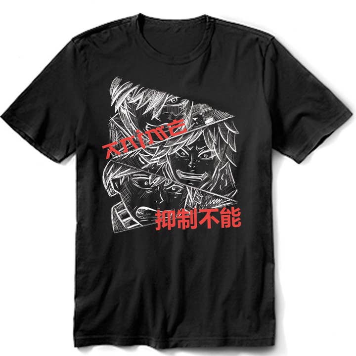 PB-2026. T-shirt unisexe Asian Anime pour la vente par Polar bee