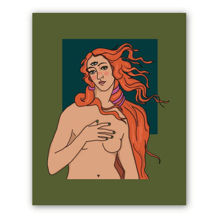 Print - Birth of Venus for wholesale by Emmarose Heath Art
