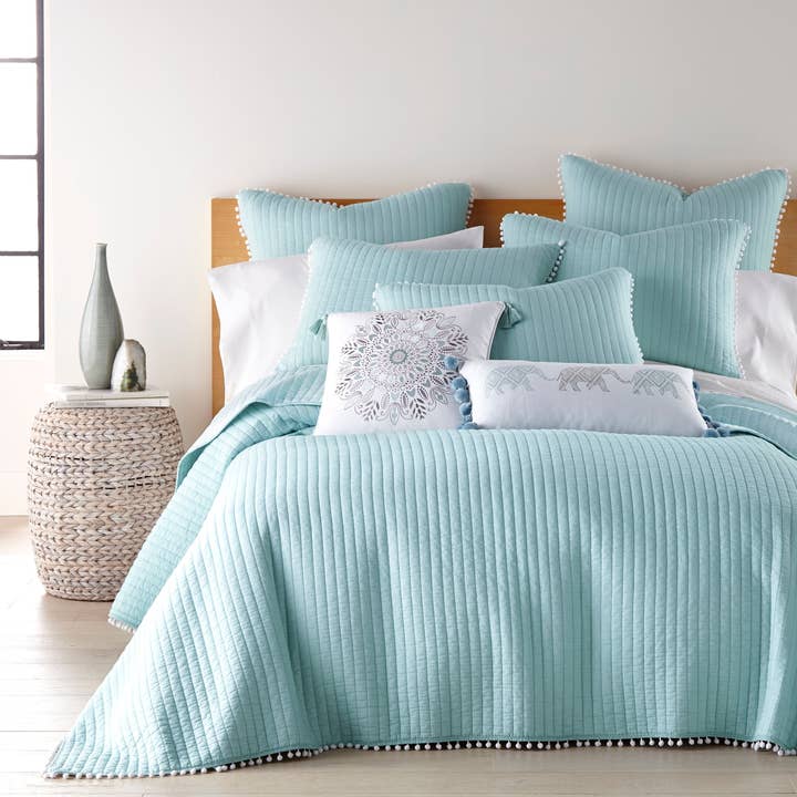 Jenny Mclean Clavo Pom Pom Coverlet Set for wholesale by Rans