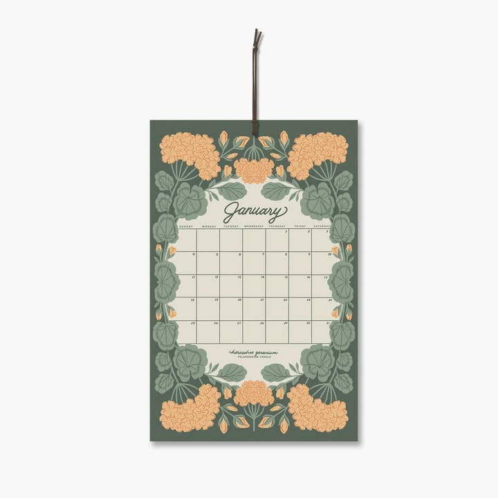 Chelsea Calkins Design - Wholesale Calendar - 2026 Wild Blooms Calendar | 12 Month Floral Wall Calendar 1