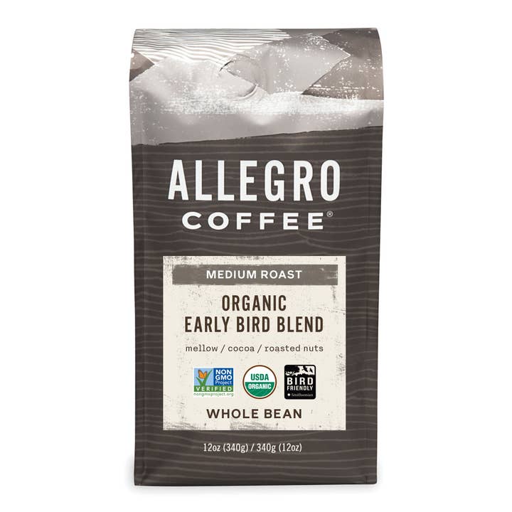 Allegro Coffee - Wholesale Coffee Beans - Organic Early Bird Blend Coffee - Whole Bean