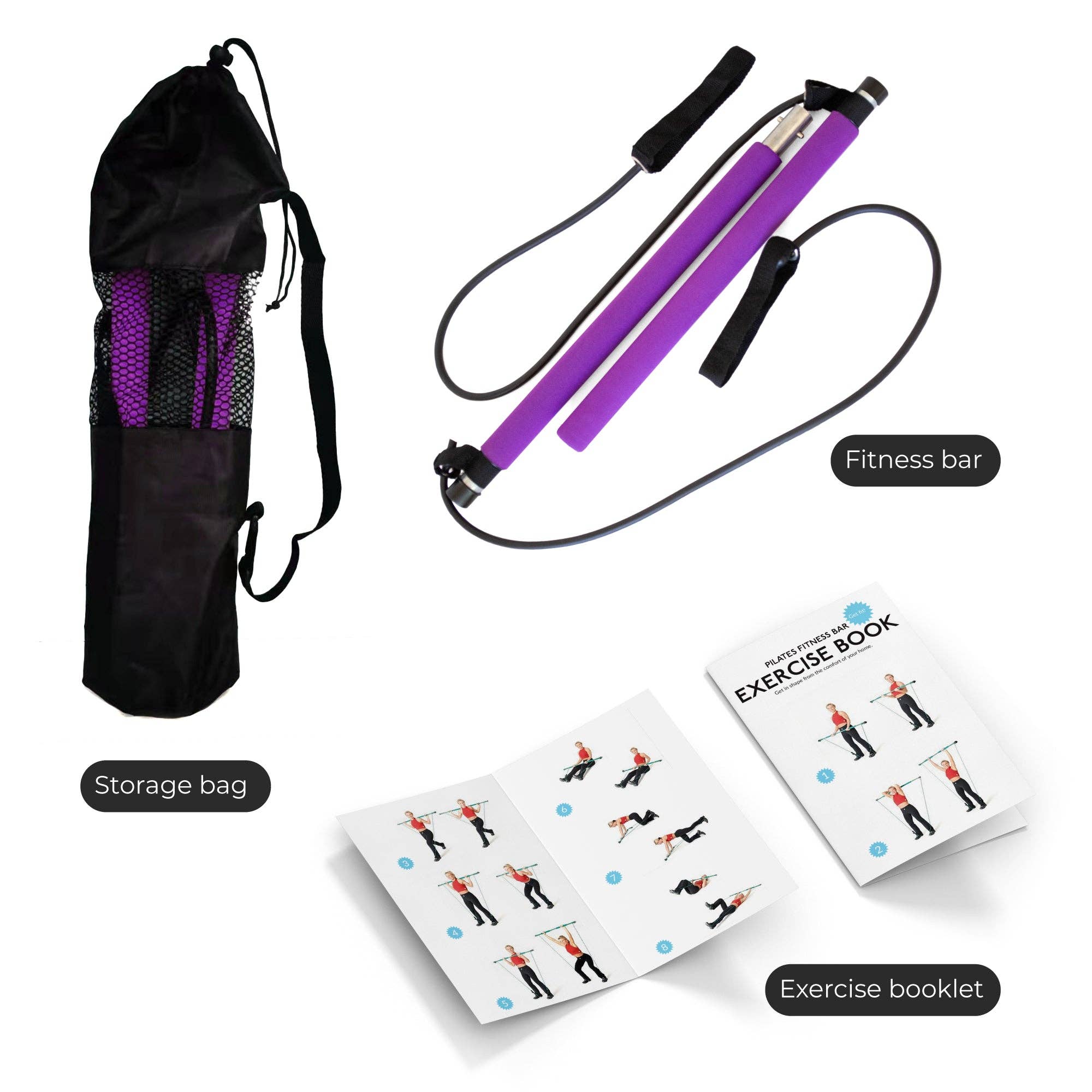 Vert Barre d'exercices Pilates verte en vente sur Faire2