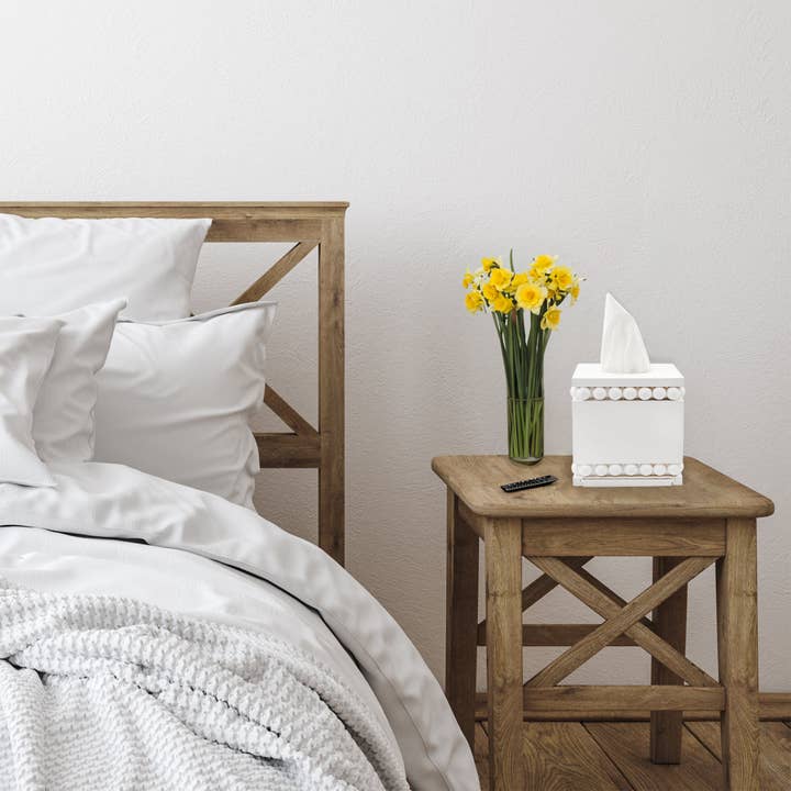 Kurated Korner - Wholesale Tissue Box - AuldHome Design Beaded Tissue Box Cover3