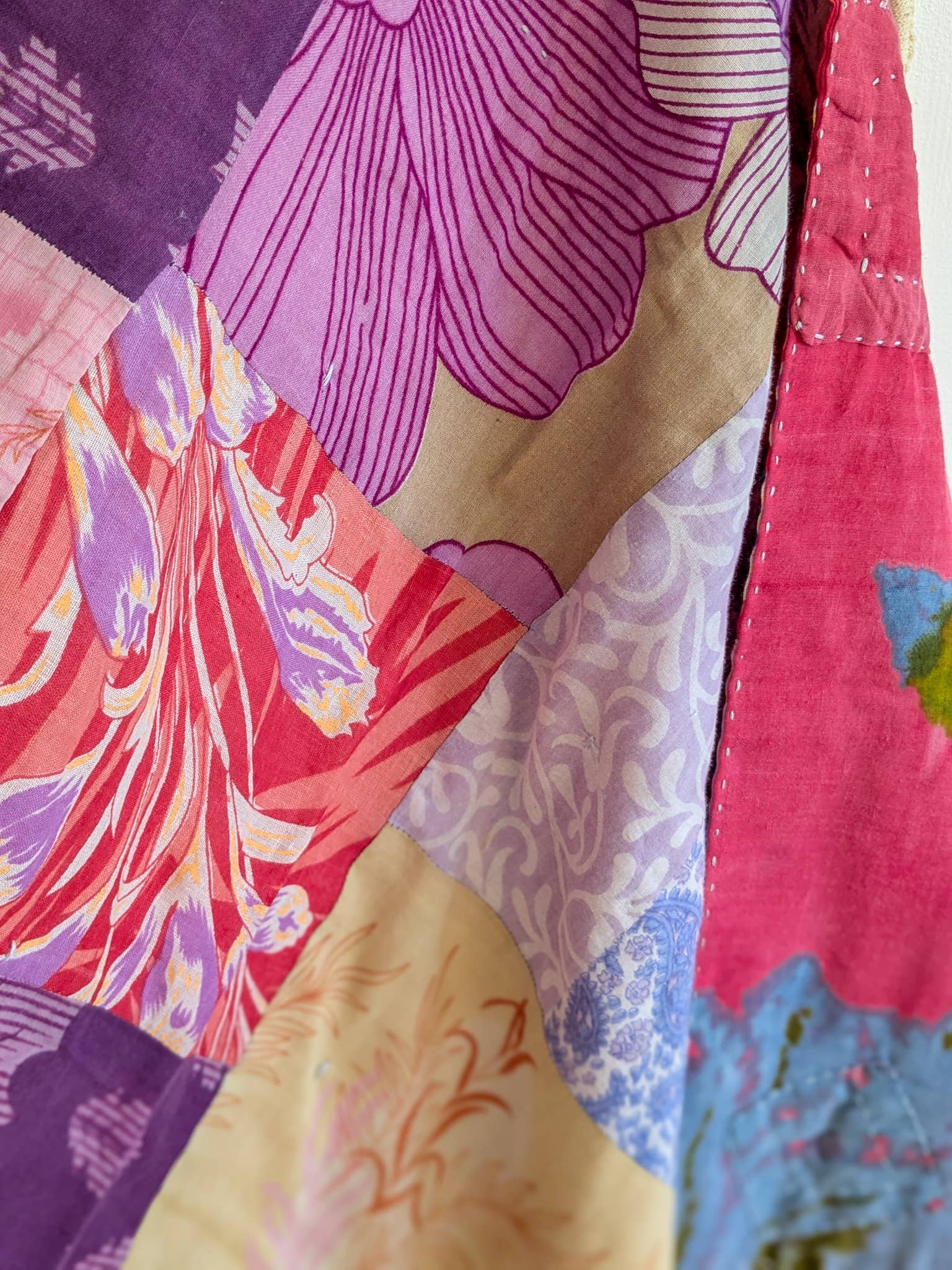 Shakti.ism - Wholesale Quilt - Reversible sari patchwork throw quilt, picnic blanket6