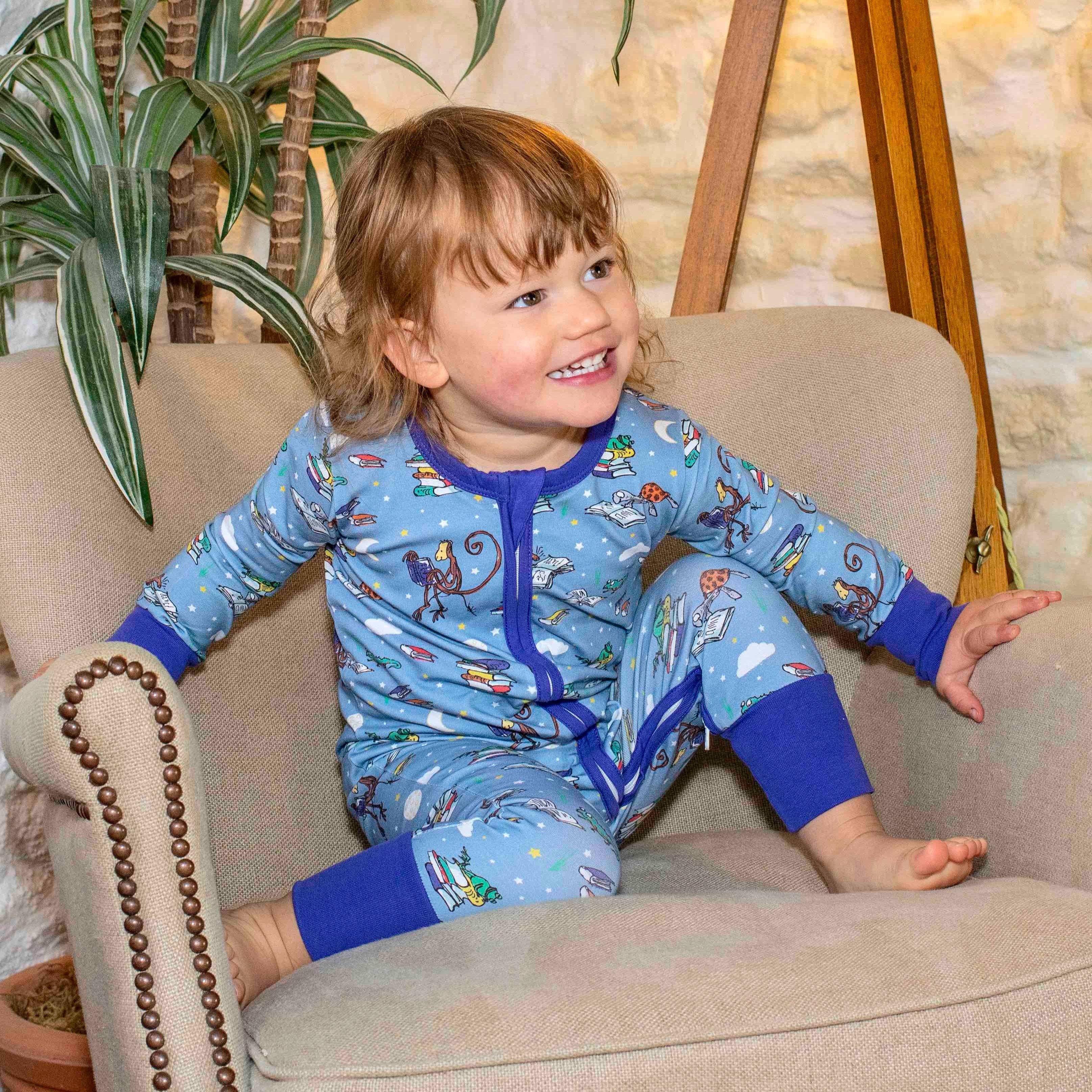 Ducky Zebra: Sustainable Kids' Clothes - Wholesale Sleepsuit - Baby - Roald Dahl x Ducky Zebra 'Storytime' Sleepsuit4