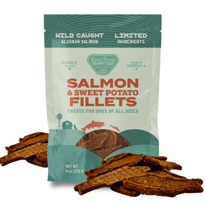 Salmon and Sweet Potato Fillets for wholesale by Gaines Family Farmstead