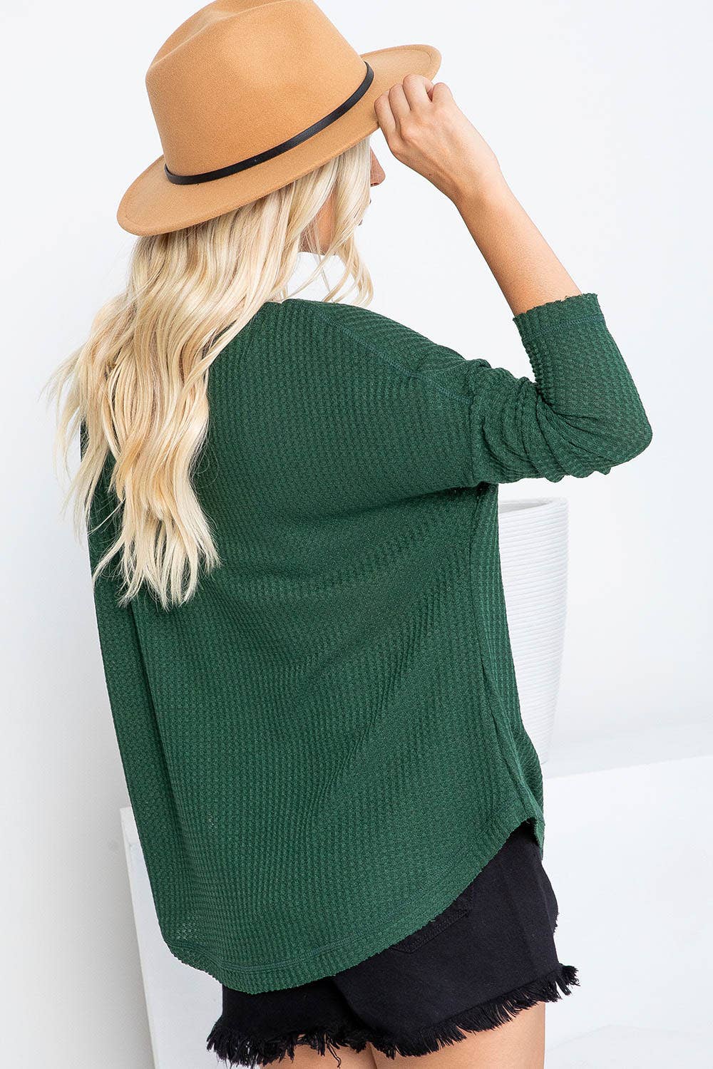 Sweet Lovely by Jen - Vente Haut en maille – femme - SW277 COL V MANCHES LONGUES DOLMAN12