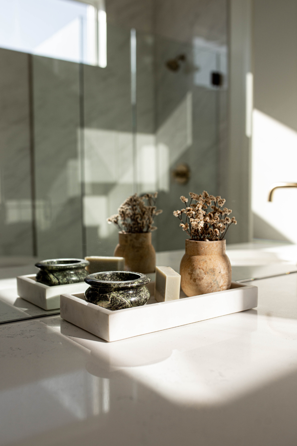 Luxe B Co - Wholesale Decorative Plate/Dish/Bowl - Green Bidasar Stone Bowl1